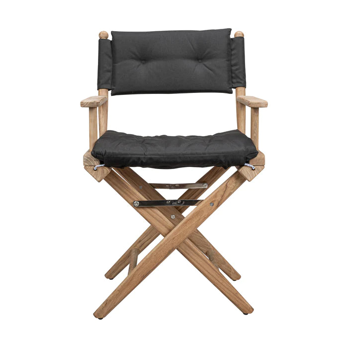 Director's Chair with Black Cushions