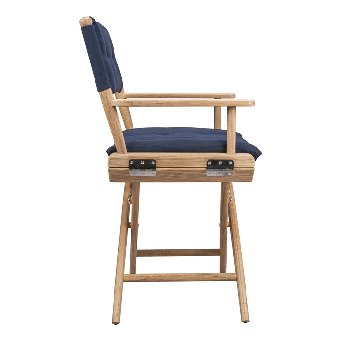 Director's Chair with Navy Cushions