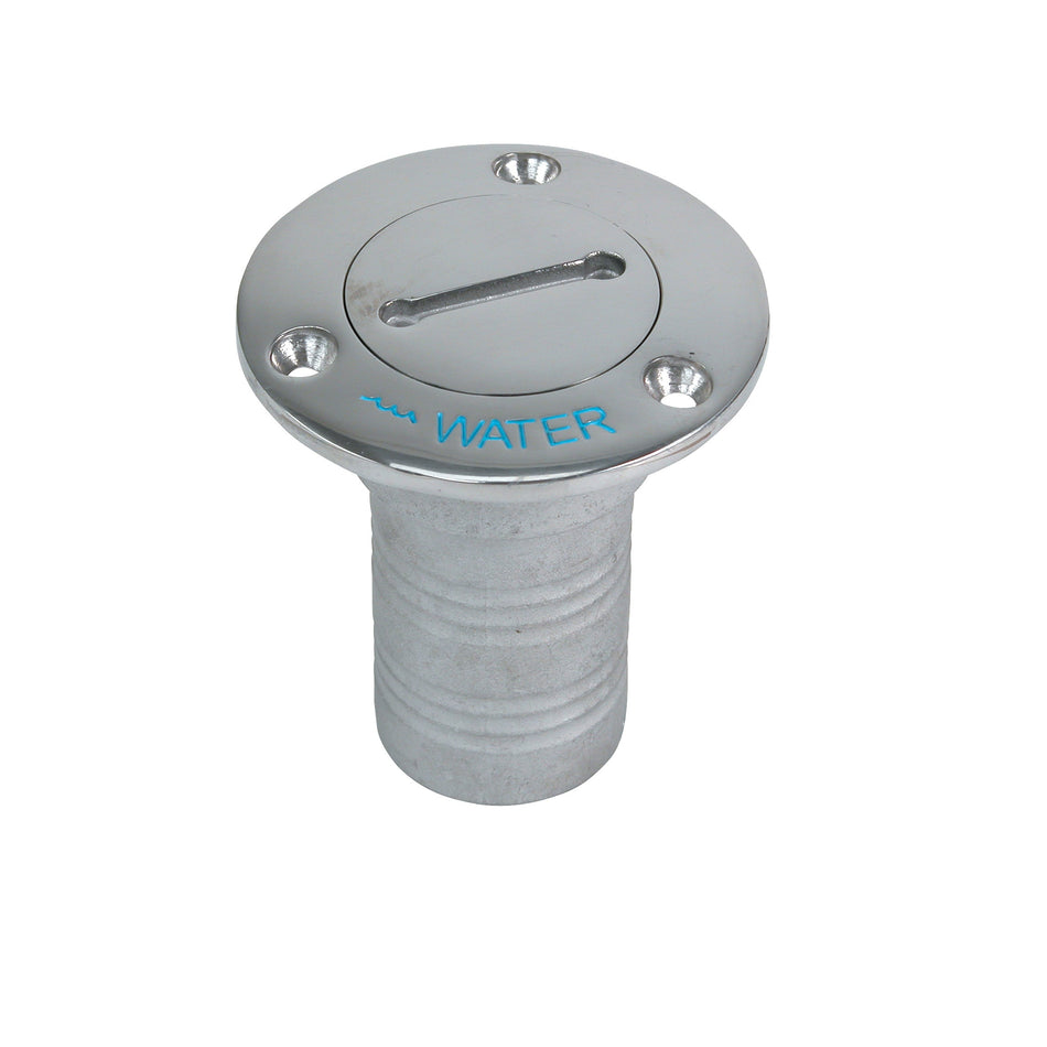 90° 316 Stainless Steel Hose Deck Fill with Key (Water)