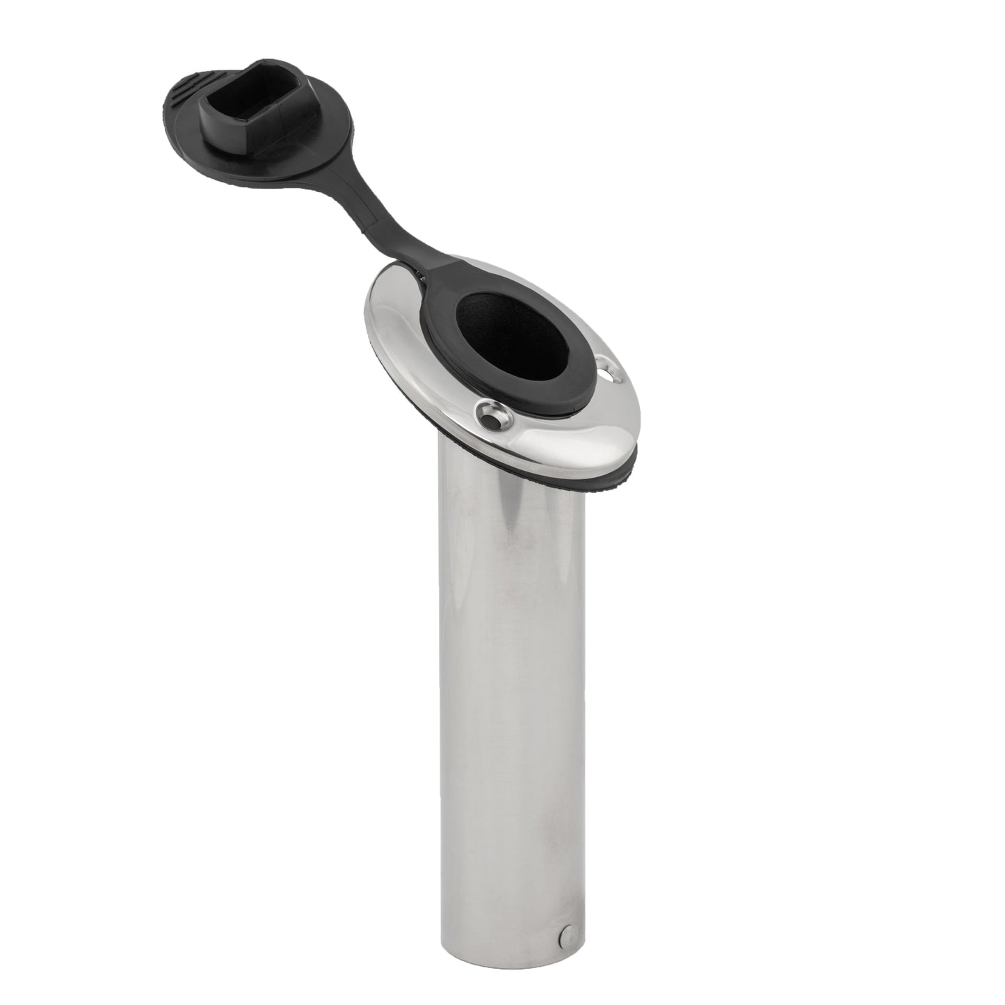 304 Stainless Steel 30° Flush Mount Rod Holder with Cap
