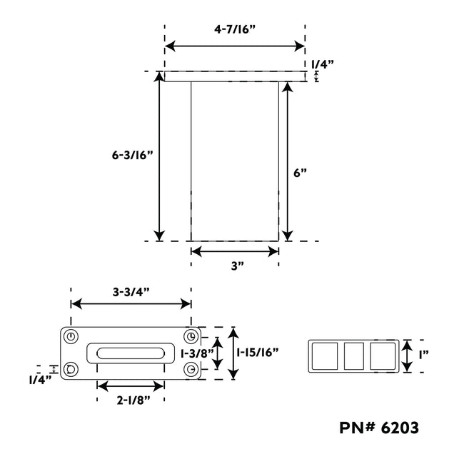 6" Stainless Steel Backrest/Chair Receptacle
