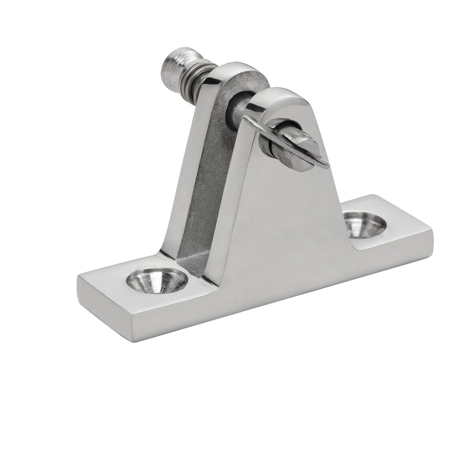 90° 7/8" x 2" 316 Stainless Steel Deck Hinge with Removable Pin
