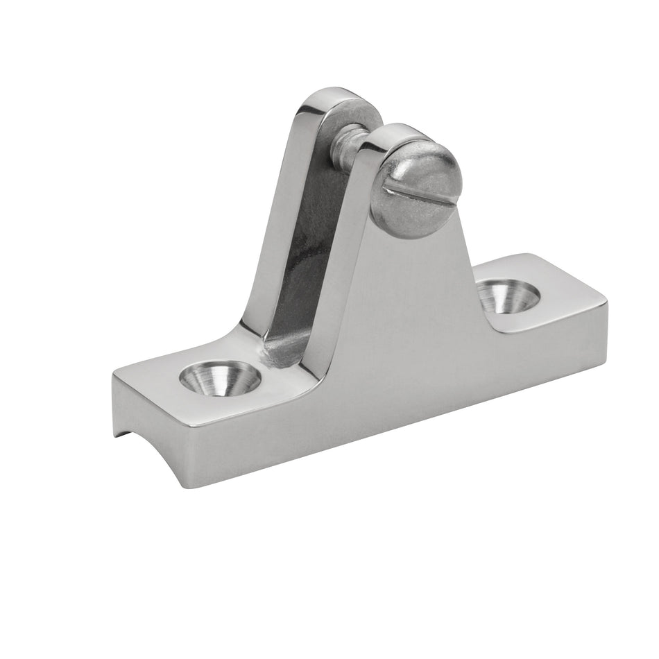 7/8" x 2" 316 Stainless Steel Concave Base Deck Hinge with 1/4" - 20 Bolt