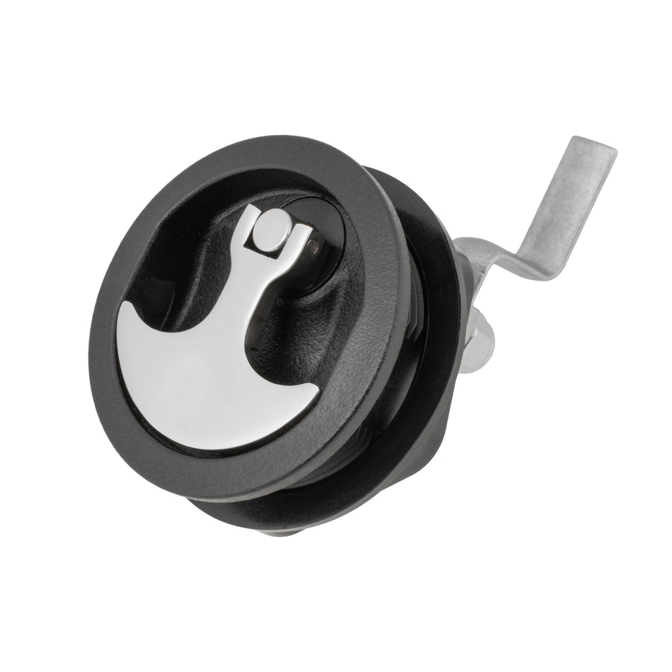 3" Black Nylon & 316 Stainless Steel T-Style Compression Handle - Non-Locking