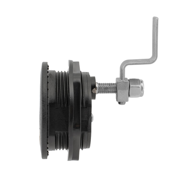Black Nylon & Chrome Plated Zinc T-Style Compression Handle - Non-Locking