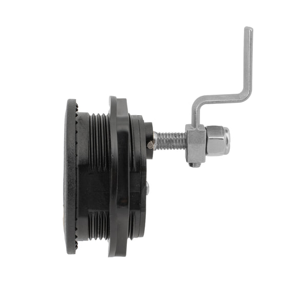 3" Black Nylon & 316 Stainless Steel T-Style Compression Handle - Locking
