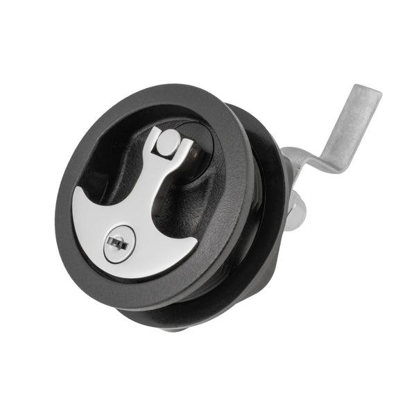 3" Black Nylon & 316 Stainless Steel T-Style Compression Handle - Locking