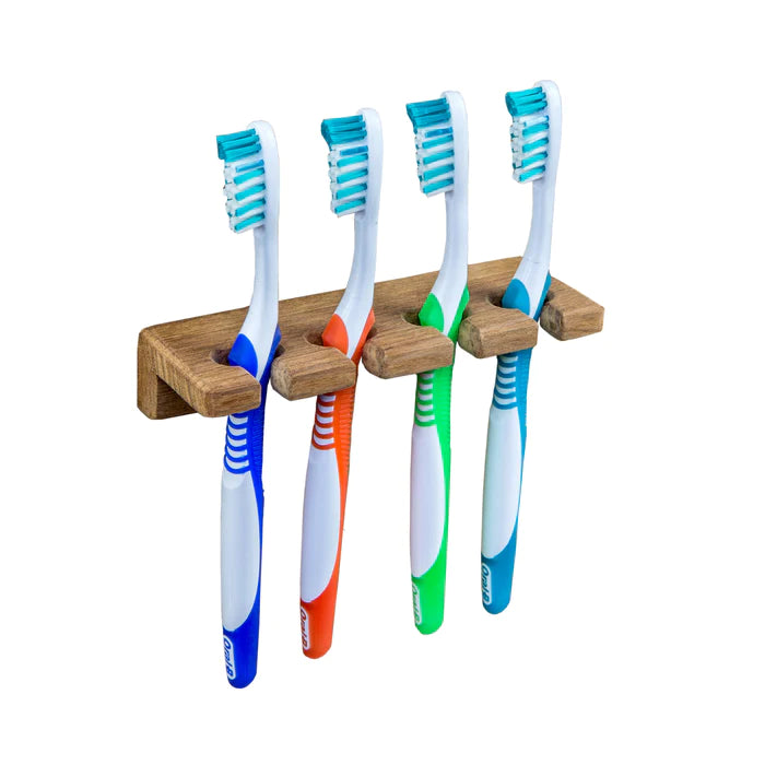 5-3/4" Premium Grade Teak Toothbrush Holder