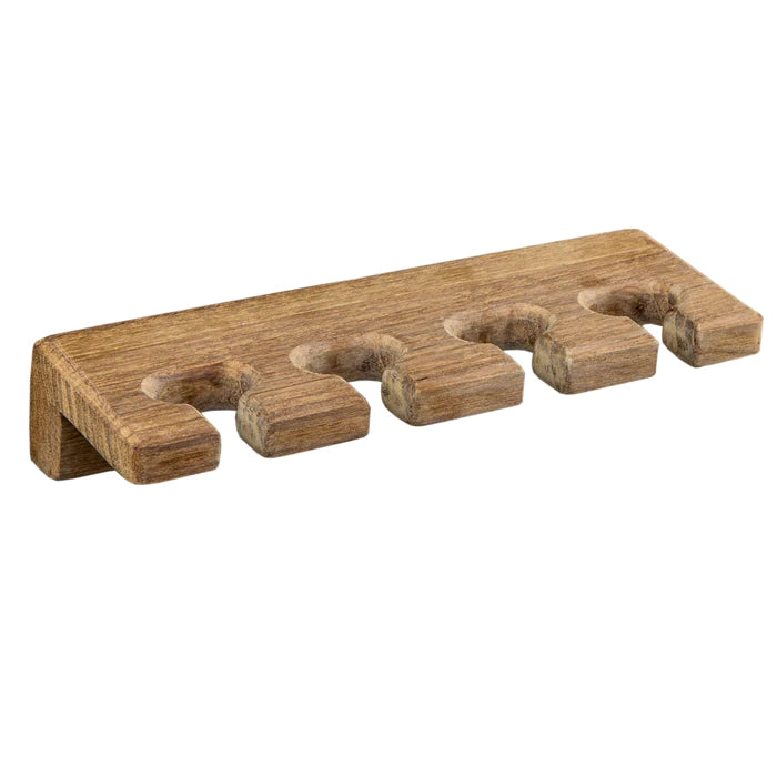 5-3/4" Premium Grade Teak Toothbrush Holder