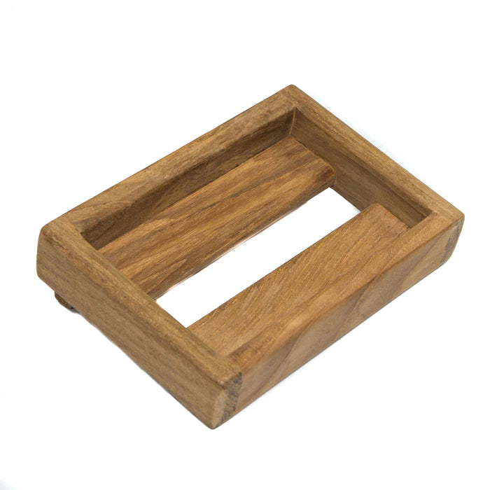 4-3/4" Premium Grade Teak Vanity Soap Dish