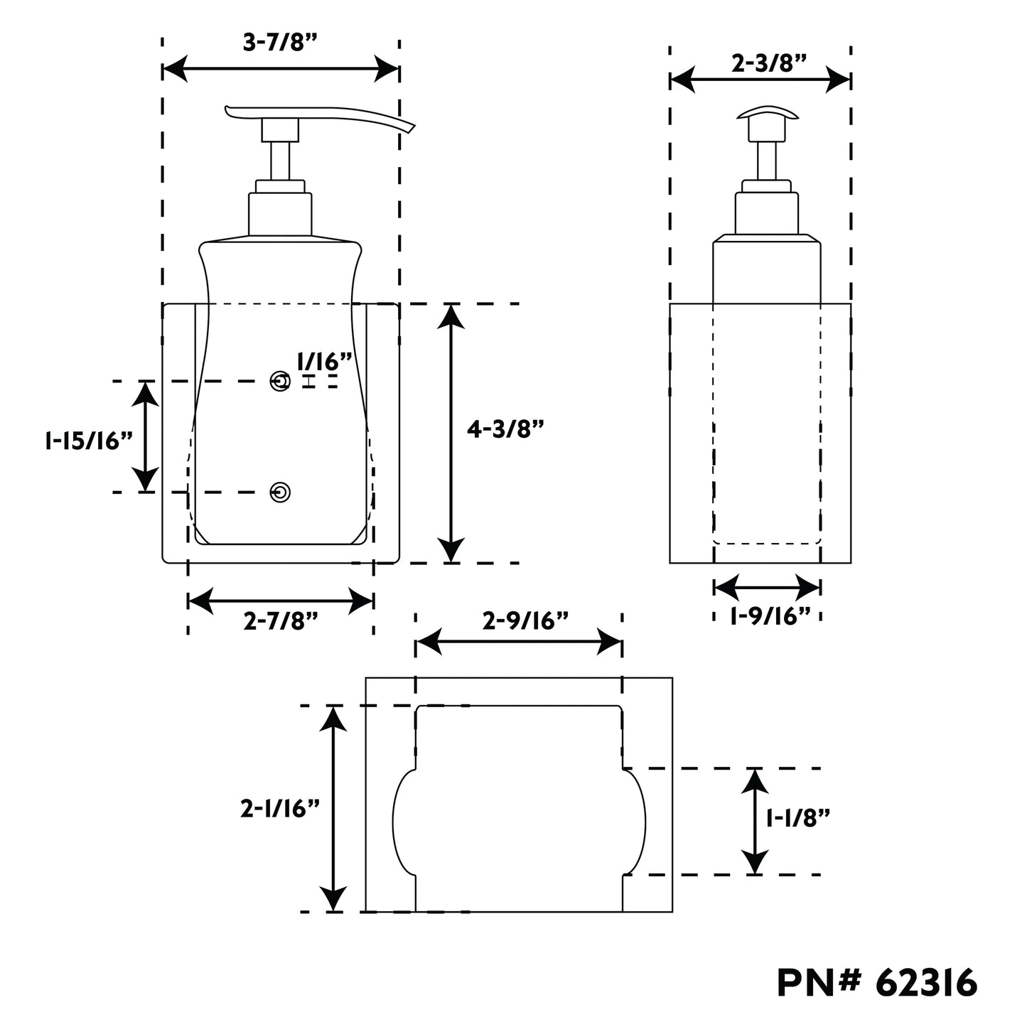 Premium Grade Teak Liquid Soap Holder