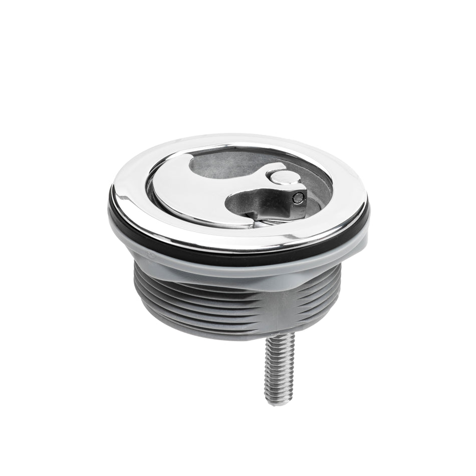 3" Grey Nylon & Stainless Steel Over Molded T-Style Compression Handle Non Locking