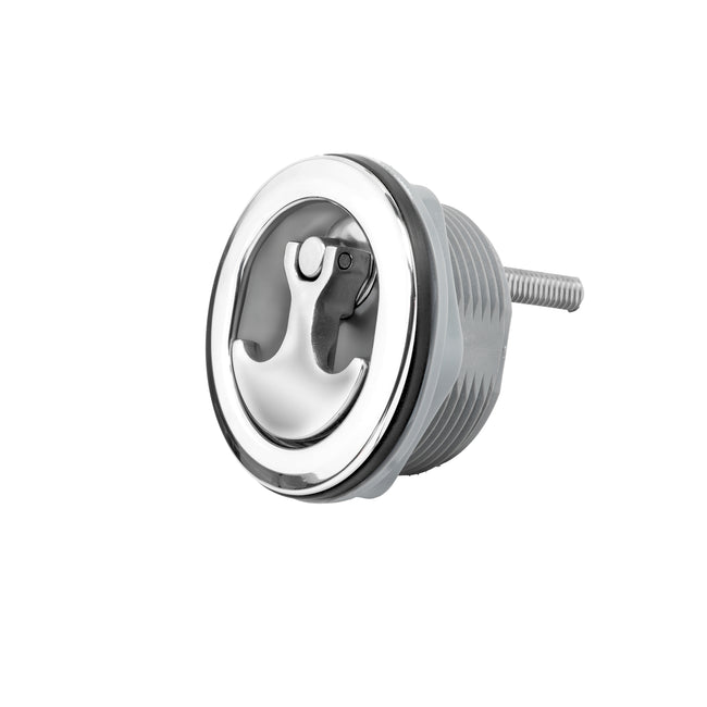 Grey Nylon & Stainless Steel Over Molded T-Style Compression Handle Non Locking