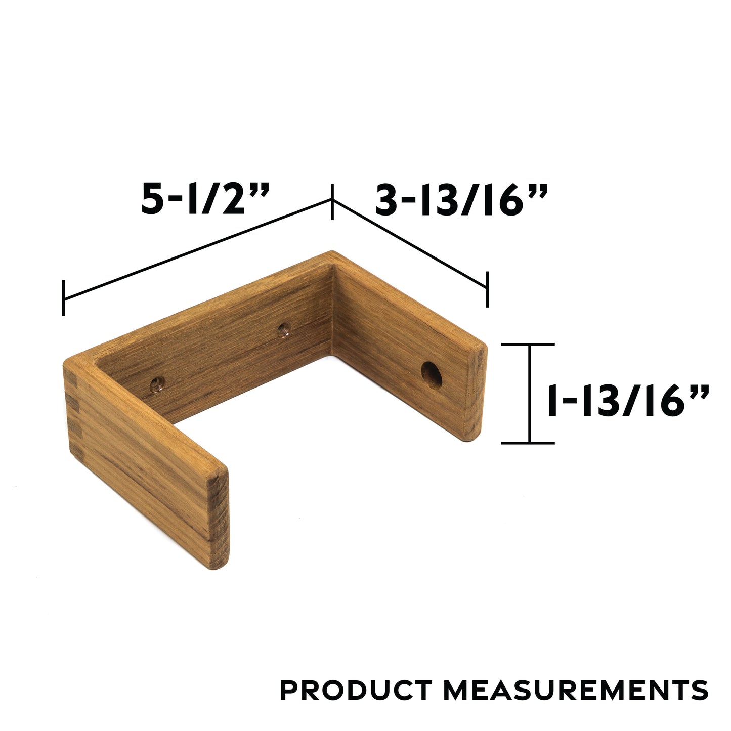 5-1/2" Premium Grade Teak Toilet Tissue Rack