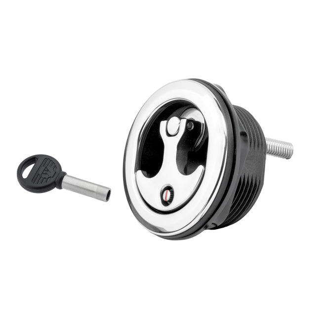 Black Nylon & Stainless Steel Over Molded T-Style Compression Handle Locking