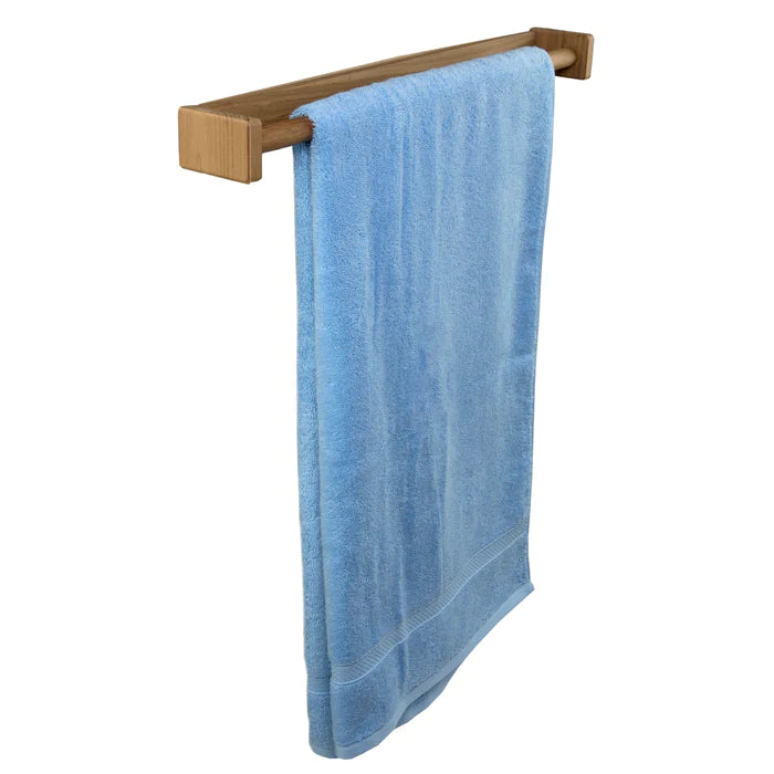 22" Premium Grade Teak Long Towel Rack