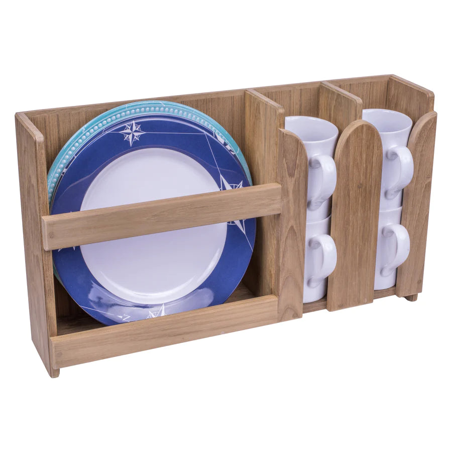 Premium Grade Teak Dish/Cup Holder