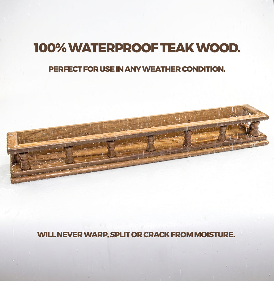 23-3/8" Premium Grade Teak Large Spice Rack