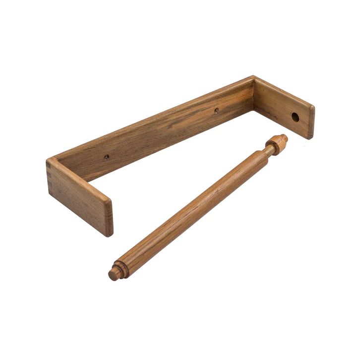 12-1/4" Premium Grade Teak Wall-Mount Paper Towel Holder