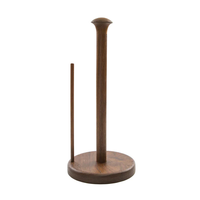 Teak paper towel holder sale