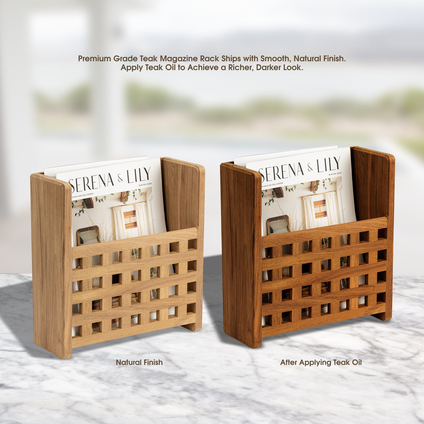 Grate Front Magazine Rack