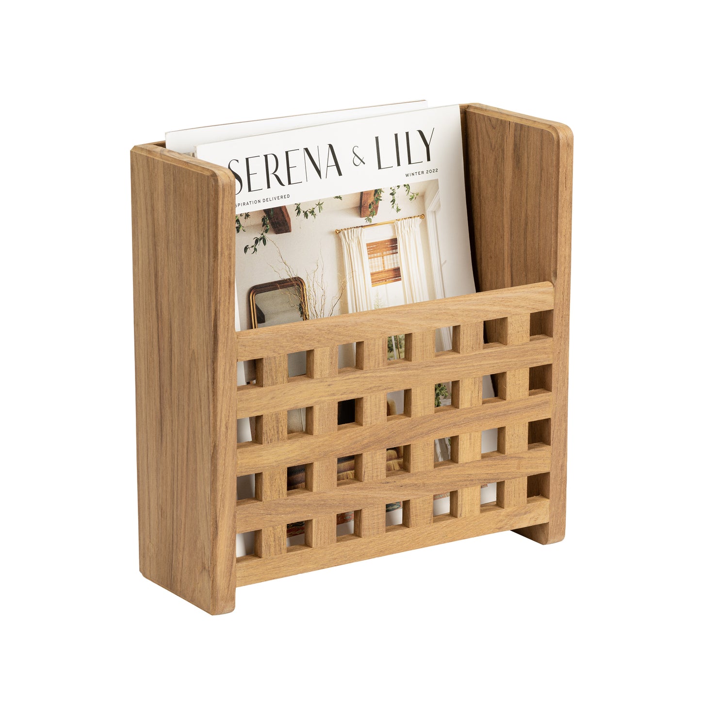 Grate Front Magazine Rack