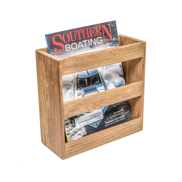 9-3/4" Premium Grade Teak Magazine/Utility Rack