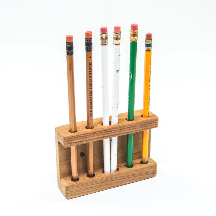 4-3/4" Premium Grade Teak Pencil Holder