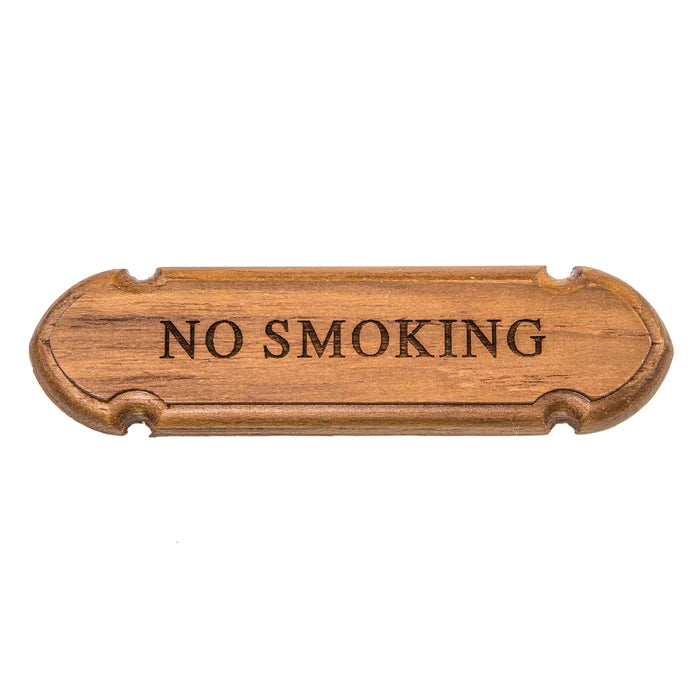 No Smoking Name Plate