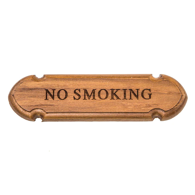 No Smoking Name Plate