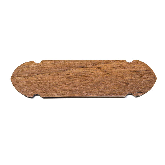 3-7/8" Premium Grade Teak Toilet Name Plate