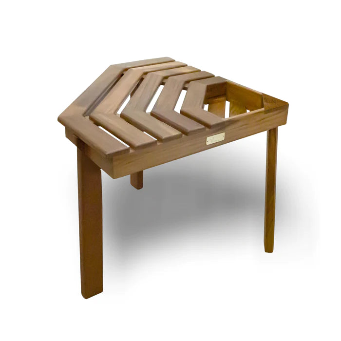 27" Premium Grade Teak Shower/Corner Stool