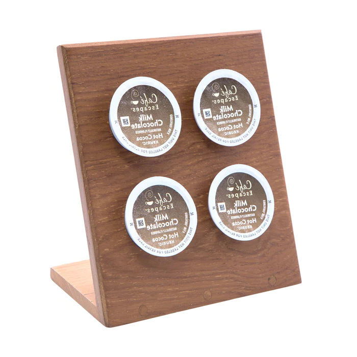 6" Premium Grade Teak 4-Pod K Cup Holder