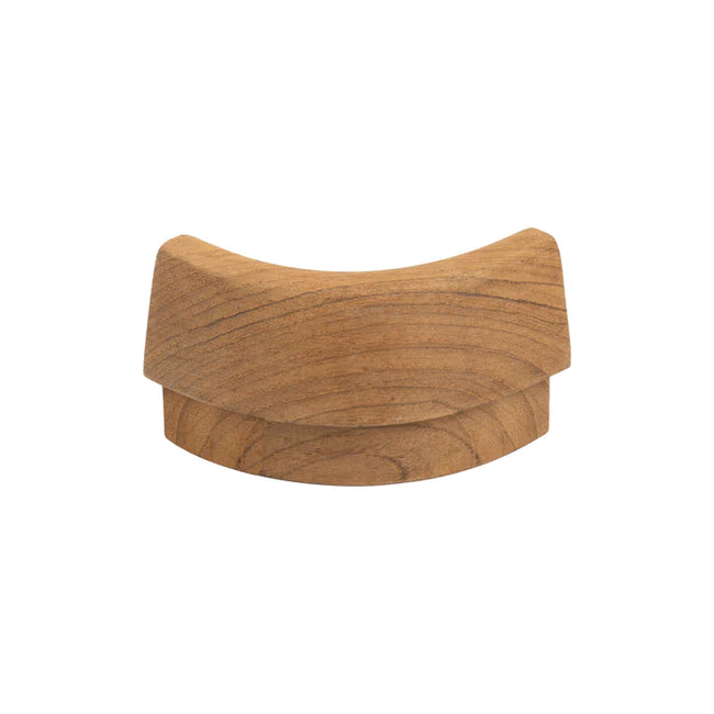 Premium Grade Teak Outside Corner Bunk Rail Molding