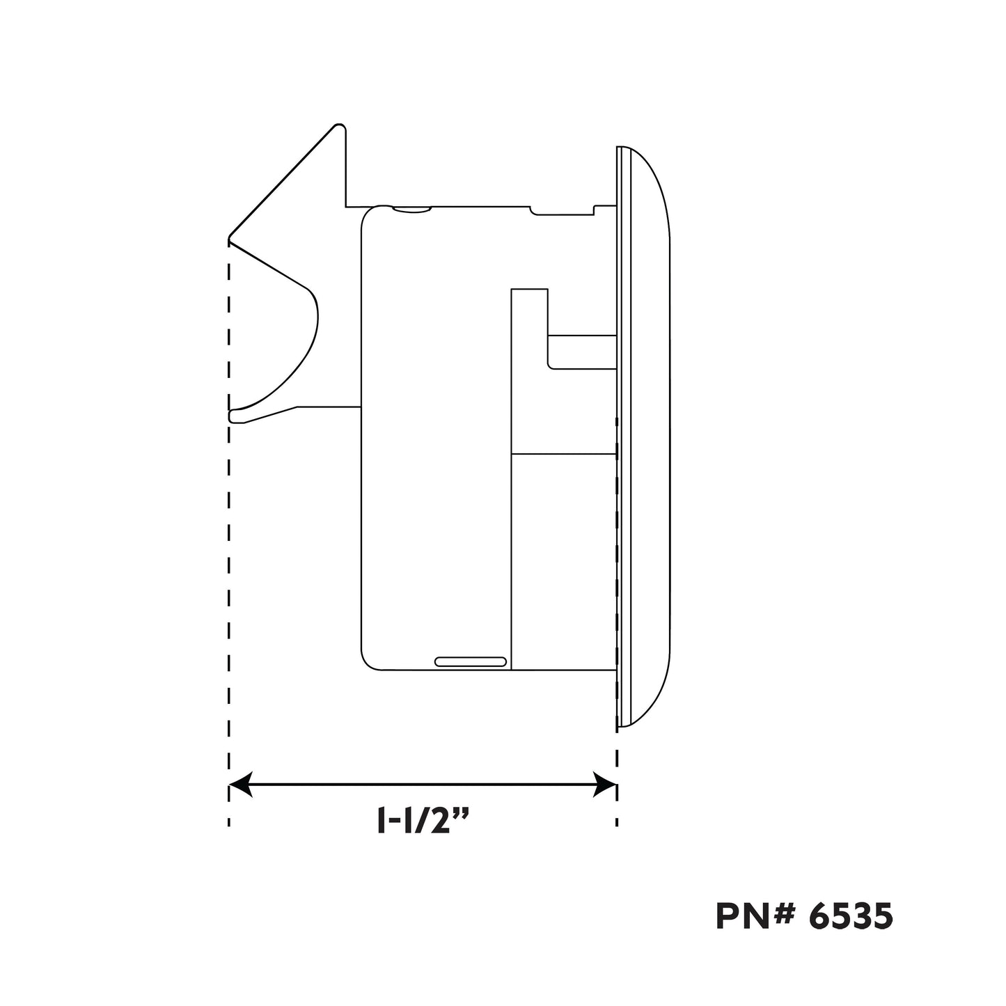 2-7/16" Platinum Series 316 Stainless Steel Non-Locking Ring Slam Latch
