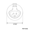 2-7/16" Platinum Series 316 Stainless Steel Locking Ring Slam Latch