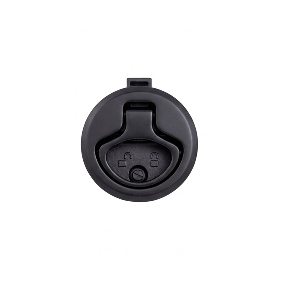 1-3/4" Platinum Series Black PVD 316 Stainless Steel Locking Ring Slam Latch