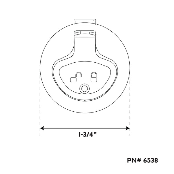 1-3/4" Platinum Series 316 Stainless Steel Locking Ring Slam Latch