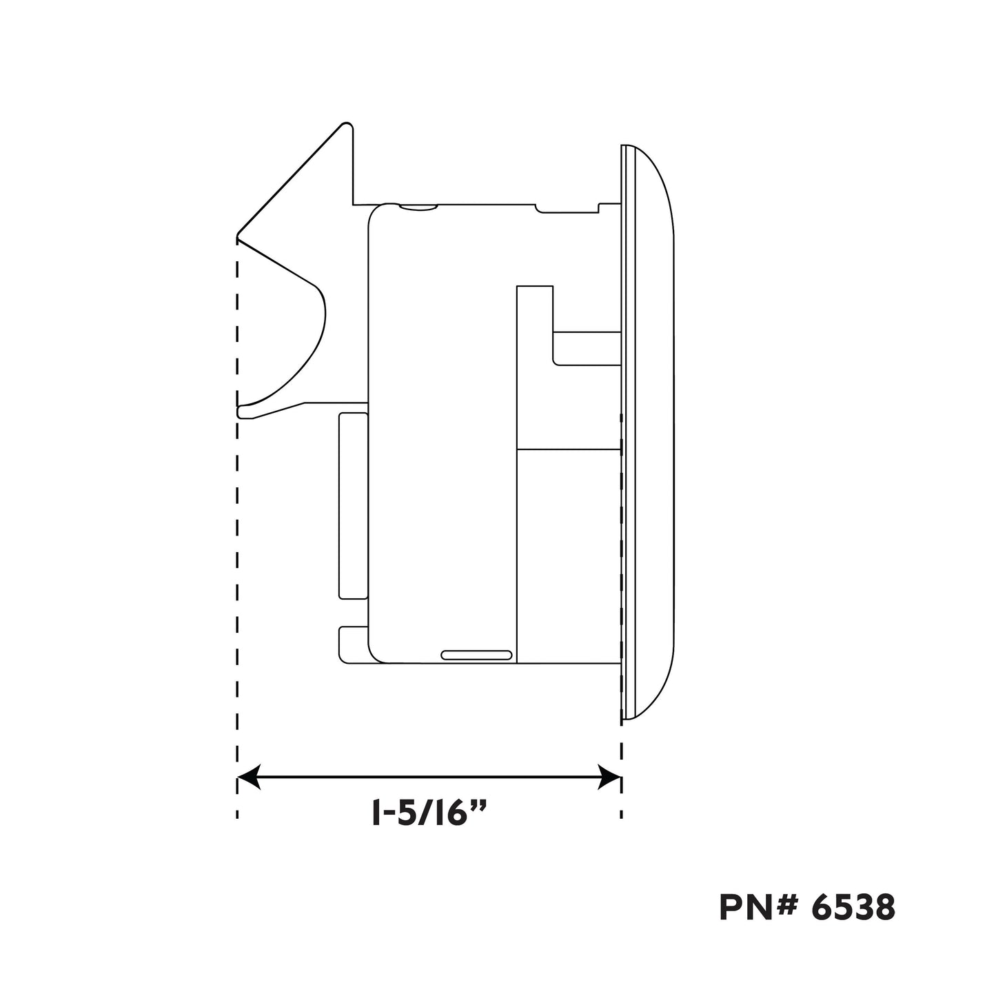1-3/4" Platinum Series 316 Stainless Steel Locking Ring Slam Latch