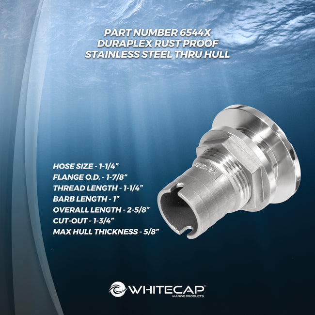1-1/4" DURAPLEX Straight Thru-Hull