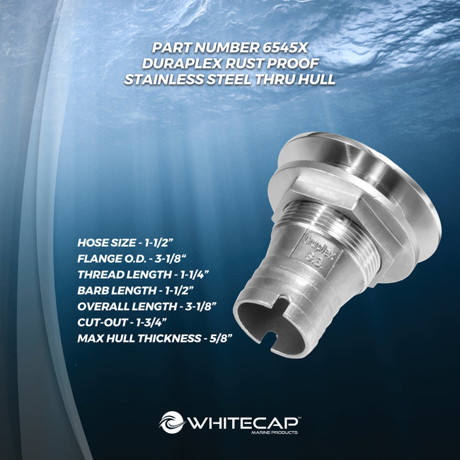 1-1/2" DURAPLEX Straight Thru-Hull
