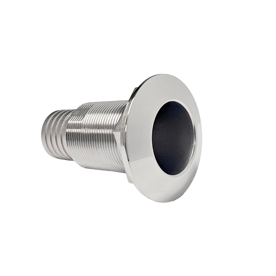 1-1/2" Thru Hull with Barb with Overall Length of 3-3/4"