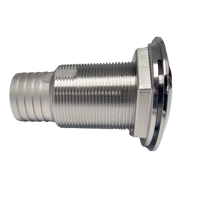 1-1/2" Thru Hull with Barb with Overall Length of 3-3/4"