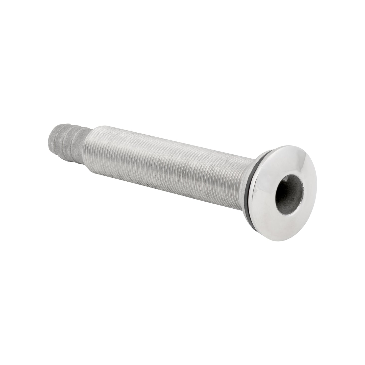 316 Stainless Steel Long Neck Thru Hull with Barb with 1" Hose