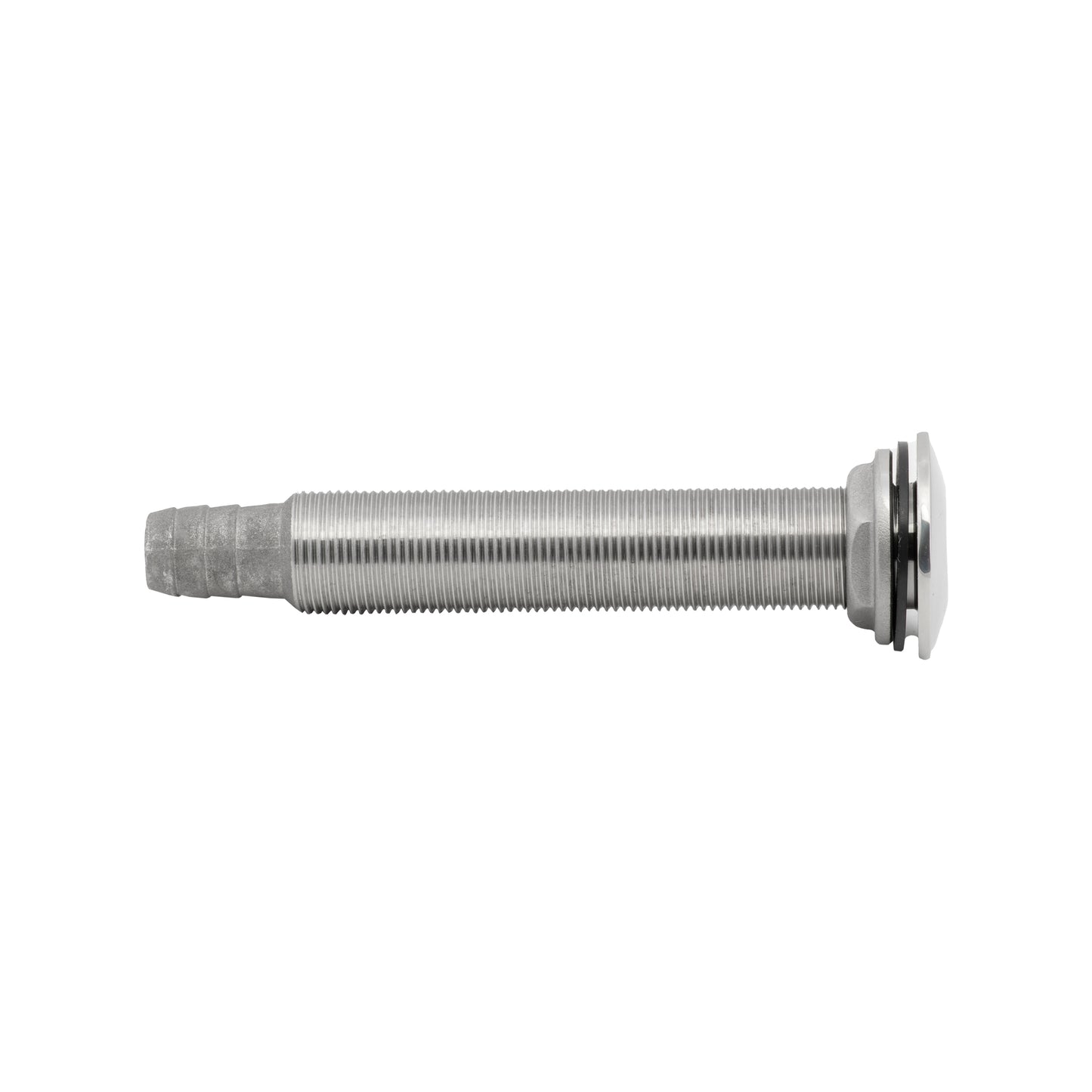 316 Stainless Steel Long Neck Thru Hull with Barb with 1" Hose