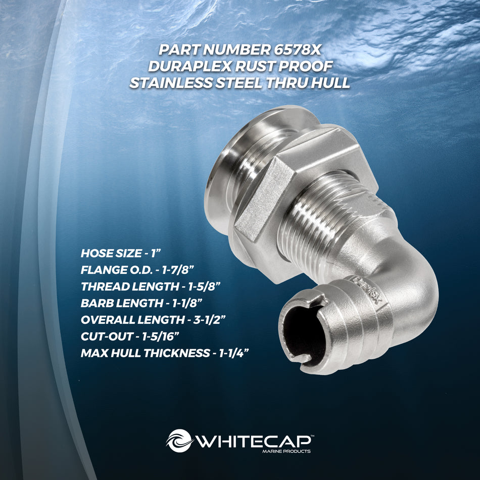 1" 90° DURAPLEX Thru-Hull