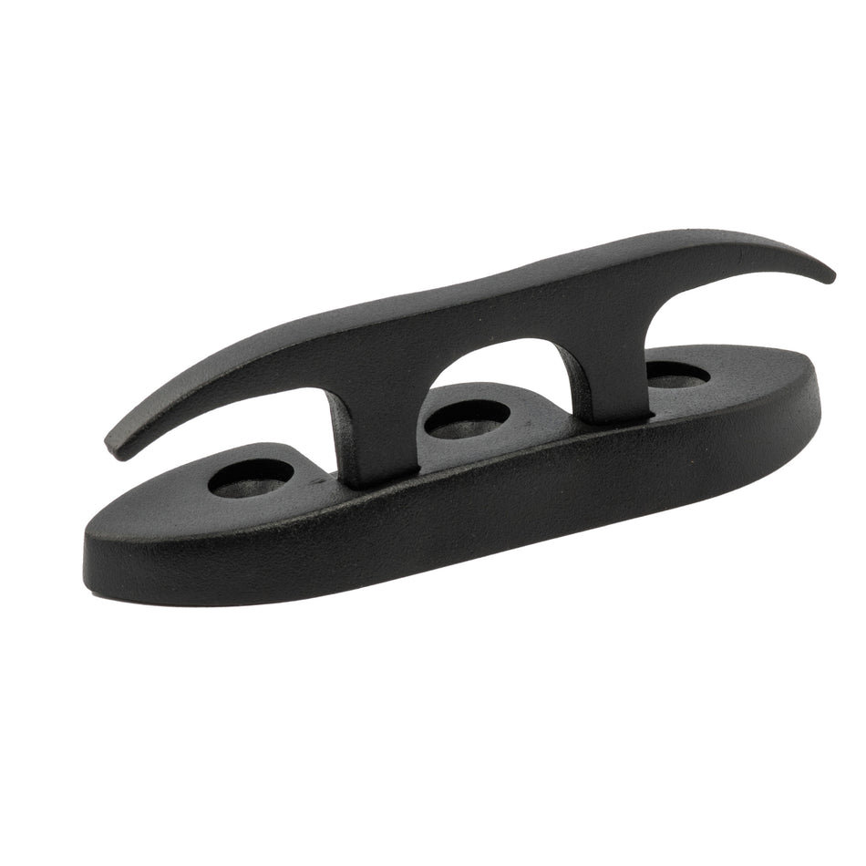 4-1/2" Black Powder Coated 316 Stainless Steel 3 Hole Cleat
