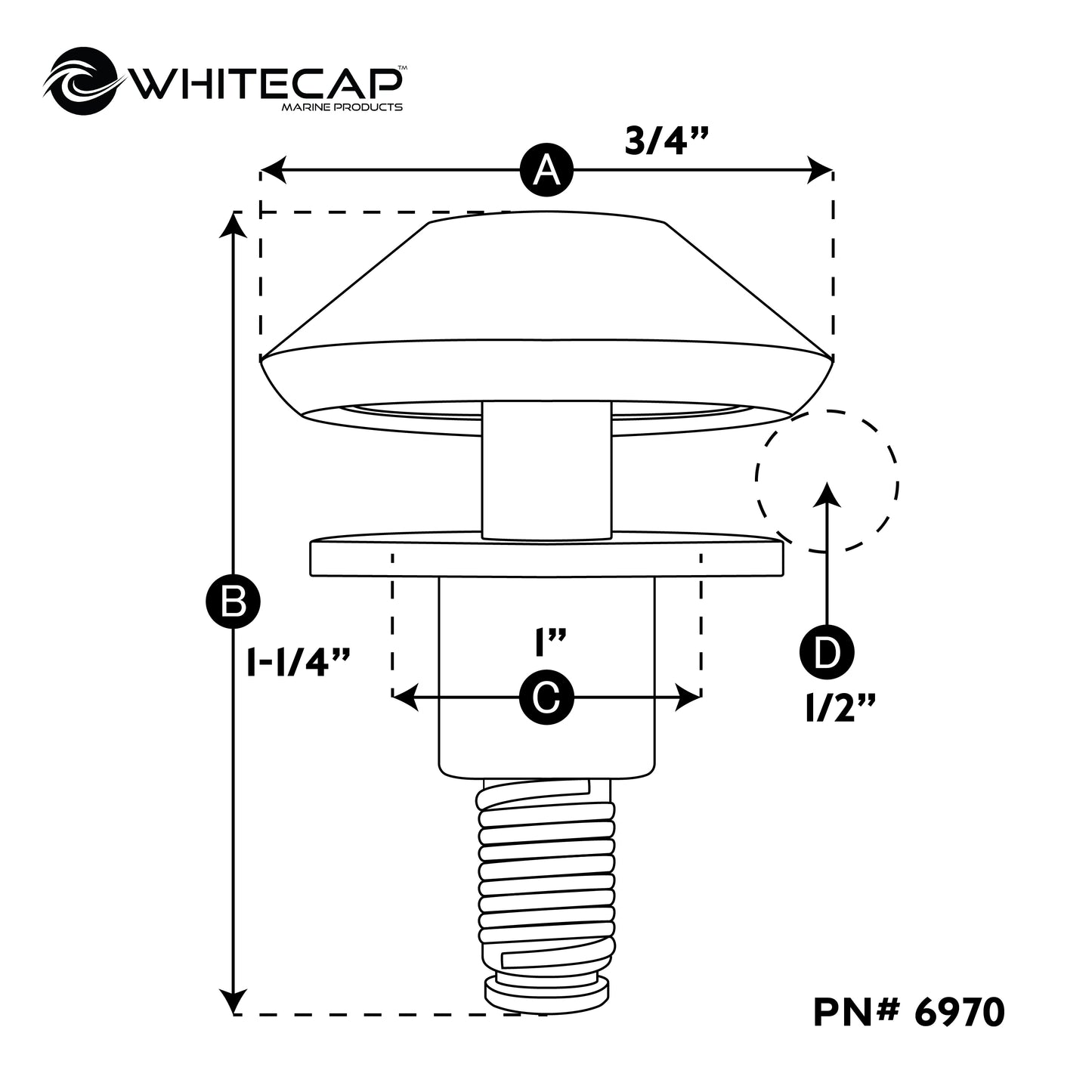 Spring Loaded Cleat – Whitecap Marine Hardware