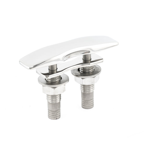 6" 316 Stainless Steel Contoured Body Absolute Flush Pull Up Cleat