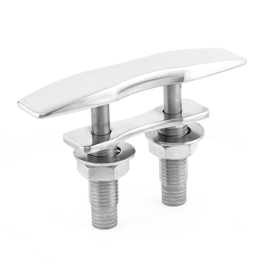 8" 316 Stainless Steel Contoured Body Absolute Flush Pull Up Cleat